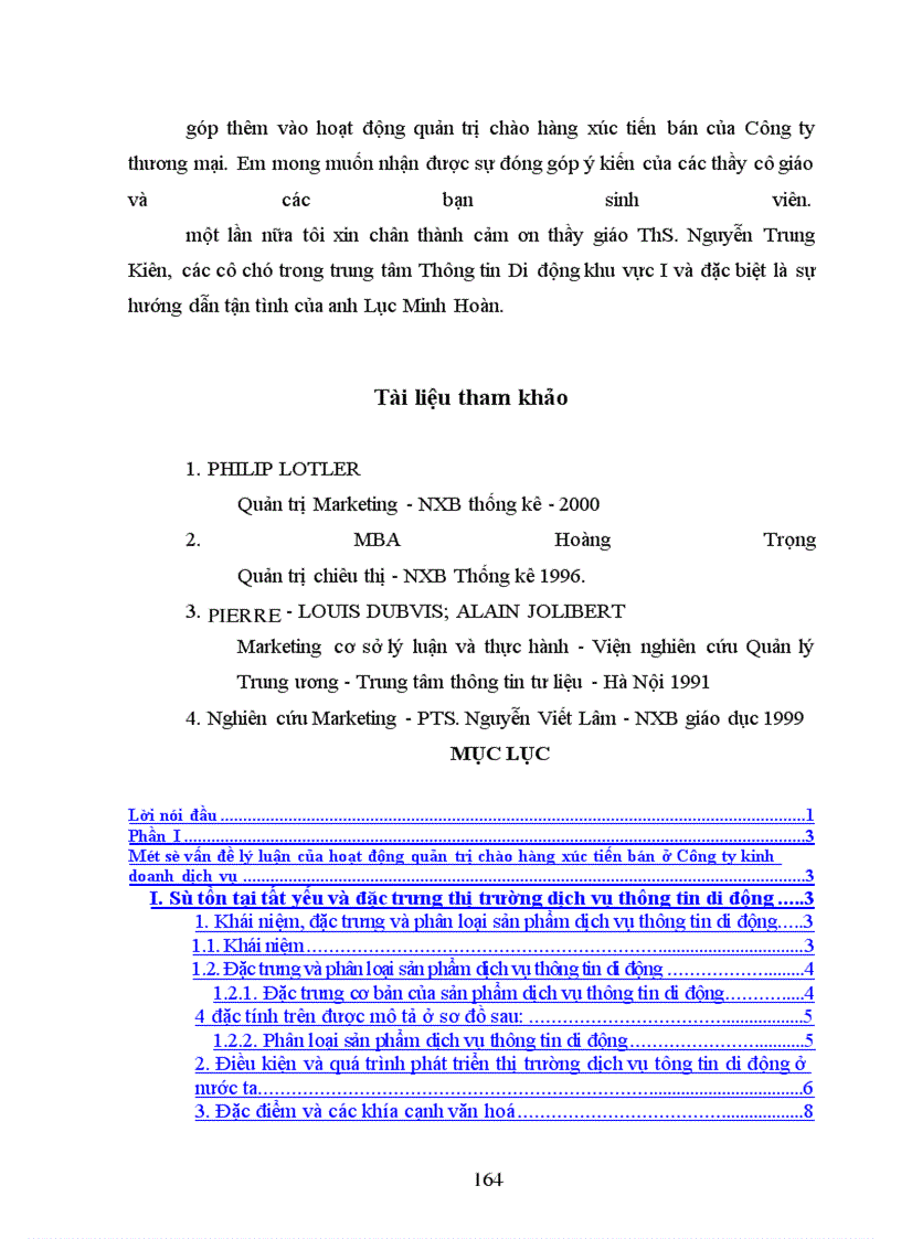 image for page Hoàn thiện hoạt động chào hàng và xúc tiến bán hàng tại trung tâm Thông tin di động khu vựcI