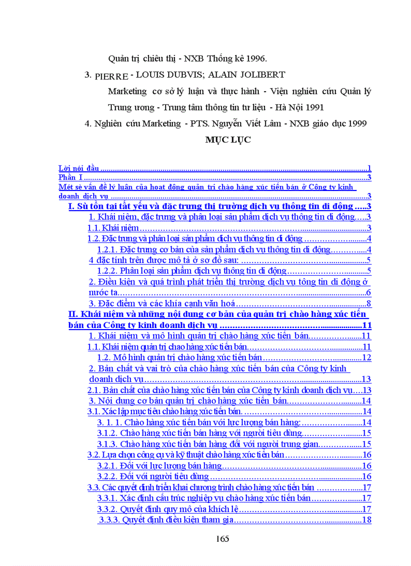 image for page Hoàn thiện hoạt động chào hàng và xúc tiến bán hàng tại trung tâm Thông tin di động khu vựcI