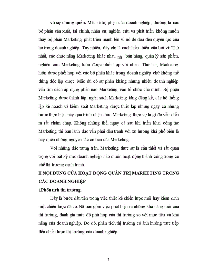 image for page Thực trạng và một số giải pháp hoàn thiện chính sách Marketing-mix ở Công ty Dịch vụ-Thương mại số I