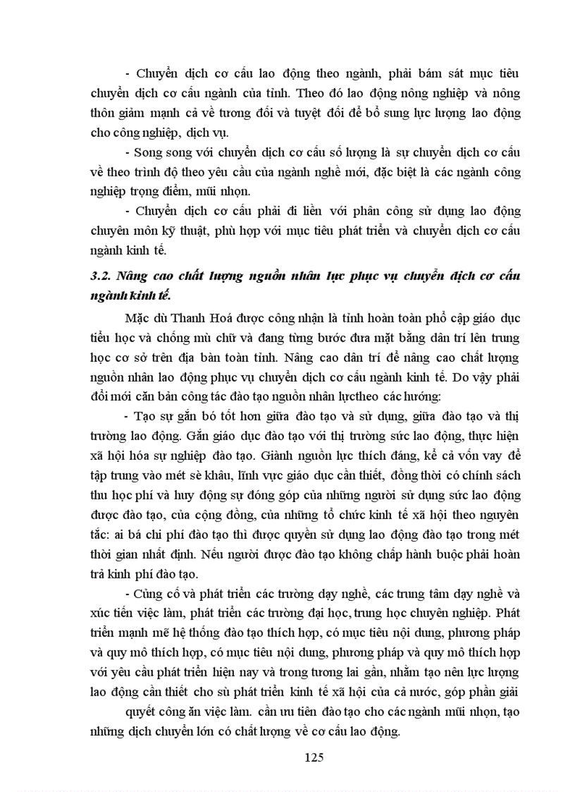 image for page Phương hướng và giải pháp chủ yếu nhằm đẩy mạnh chuyển dịch cơ cấu ngành kinh tế của tỉnh Thanh Hoá trong thời kỳ 1996 đến 2002
