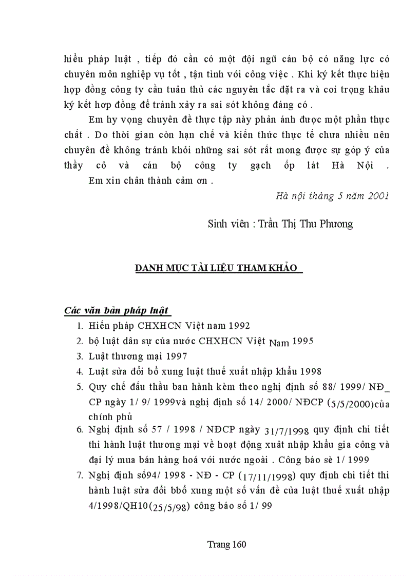 image for page Cơ sở pháp lý và thực tiễn kí kết, thực hiện hợp đồng nhập khẩu thiết bị tại công ty Gạch ốp lát Hà Nội