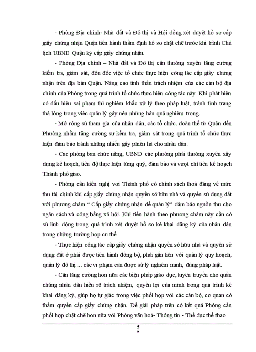 image for page Hiện trạng và một số giải pháp nhằm hoàn thiện công tác cấp giấy chứng nhận quyền sở hữu nhà và quyền sử dụng đất ở trên địa bàn Quận Hai Bà Trưng, Thành phố Hà Nội
