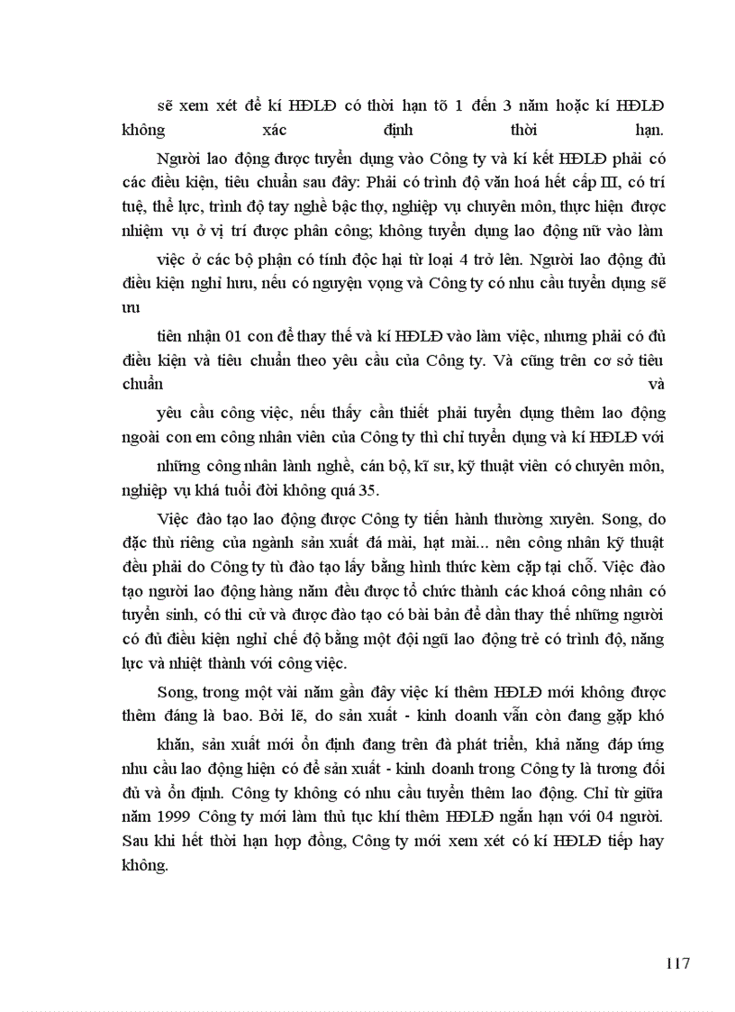 image for page Thực tiễn ký kết và thực hiện họp đồng lao động tại Công ty Đá mài - Hải Dương