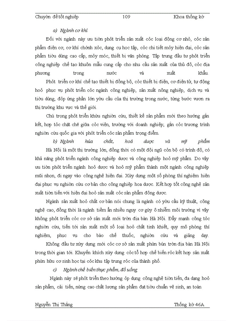 image for page Vận dụng một số phương pháp thống kê để phân tích giá trị sản xuất công nghiệp trên địa bàn Hà Nội giai đoạn 1997-2007 và dự đoán đến năm 2009