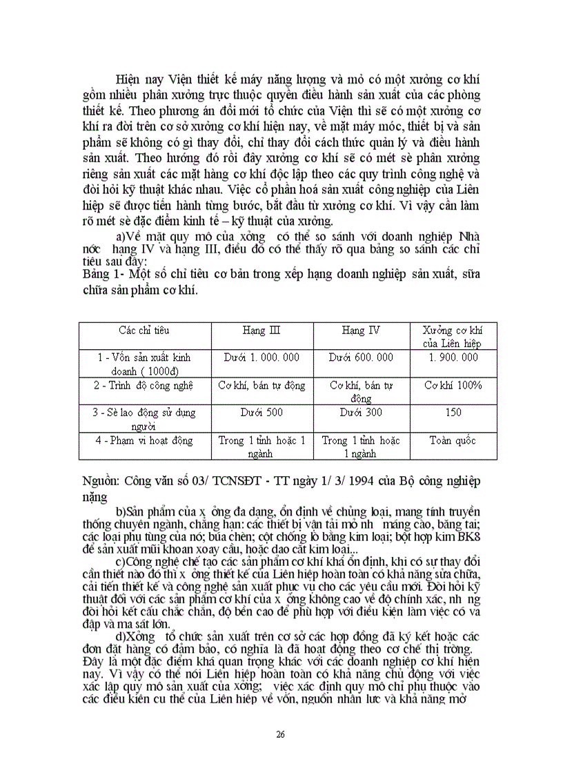 image for page Cổ phần hoá phân xưởng sản xuất cơ khí của Viện thiết kế Máy năng lượng và Mỏ