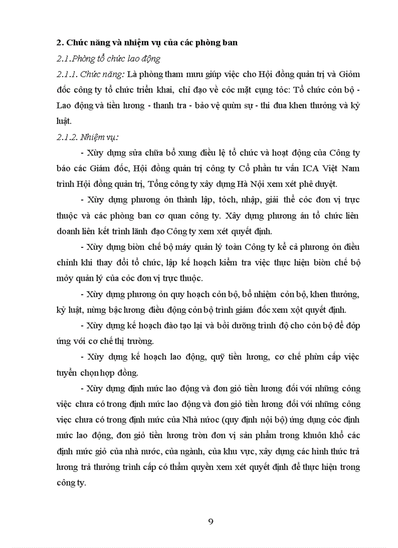 image for page Hoạt động của công ty cổ phần tư vấn ica việt nam