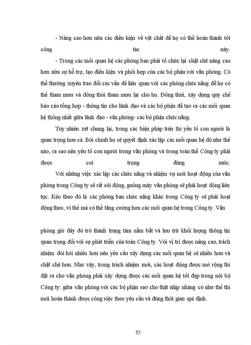 image for page Một số vấn đề về mối quan hệ giữa văn phòng với các bộ phận trong Công ty Dệt 8-3