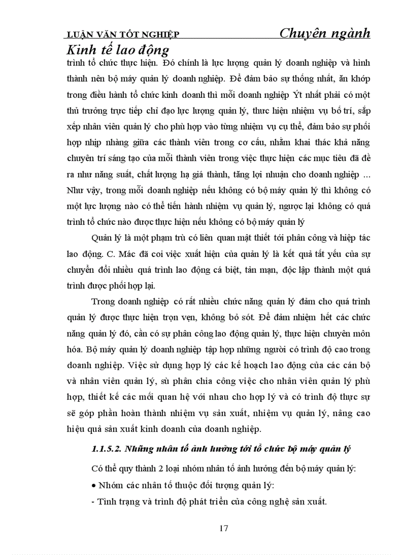 image for page Hoàn thiện tổ chức bộ máy quản lý ở Trung tâm dịch vụ viễn thông khu vực I