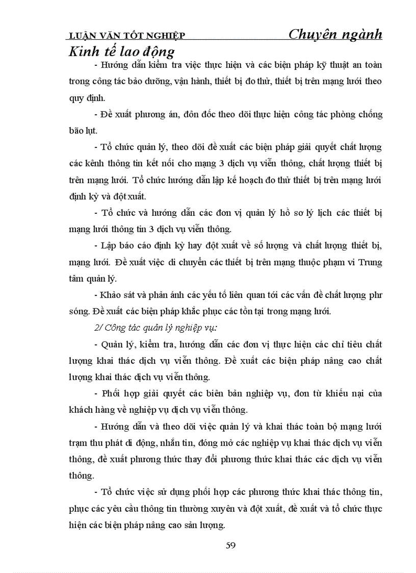 image for page Hoàn thiện tổ chức bộ máy quản lý ở Trung tâm dịch vụ viễn thông khu vực I