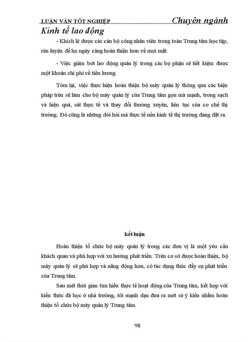 image for page Hoàn thiện tổ chức bộ máy quản lý ở Trung tâm dịch vụ viễn thông khu vực I