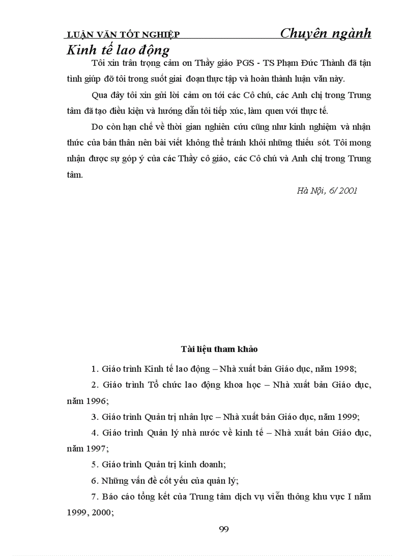 image for page Hoàn thiện tổ chức bộ máy quản lý ở Trung tâm dịch vụ viễn thông khu vực I