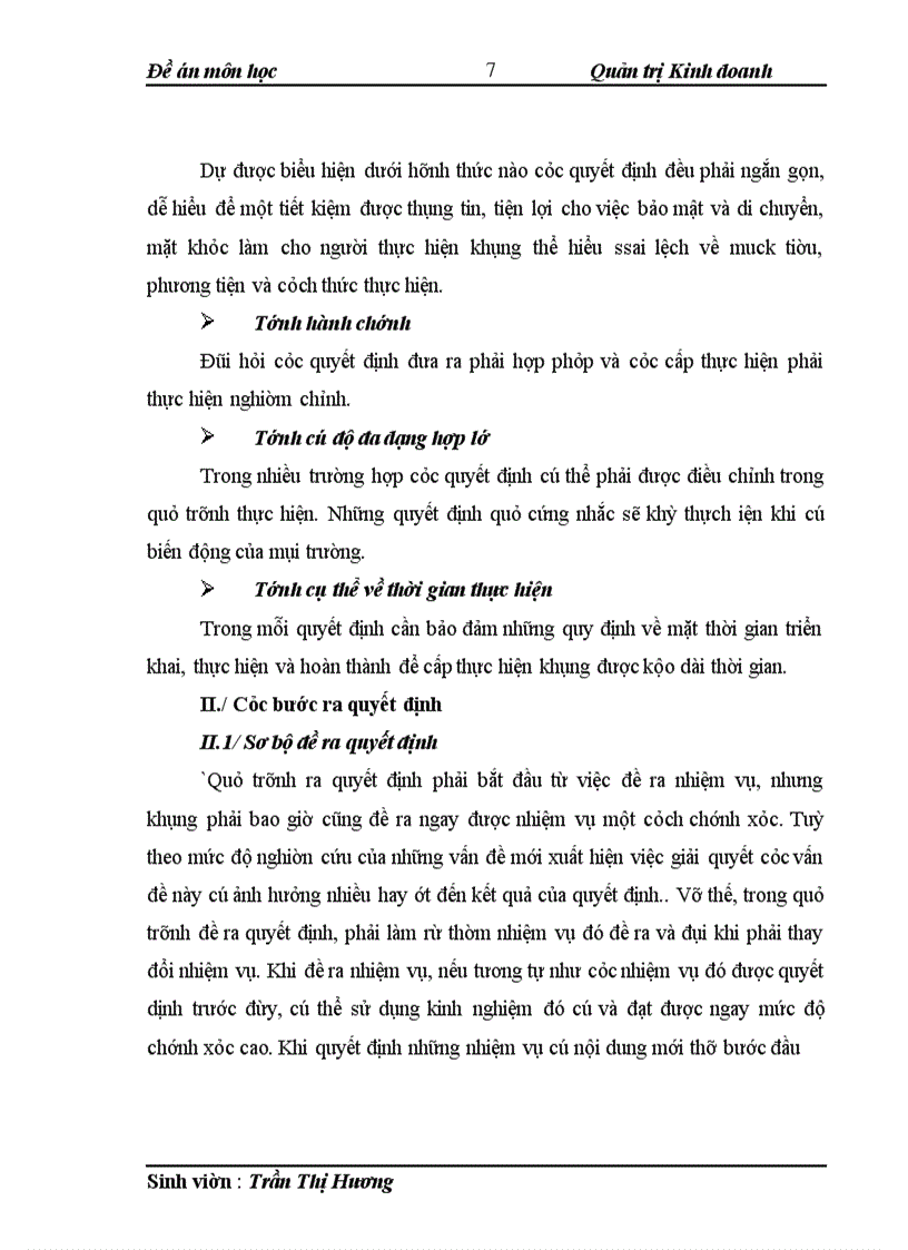 image for page Đề án môn học Quản trị Kinh doanh