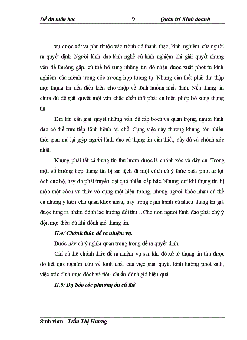 image for page Đề án môn học Quản trị Kinh doanh