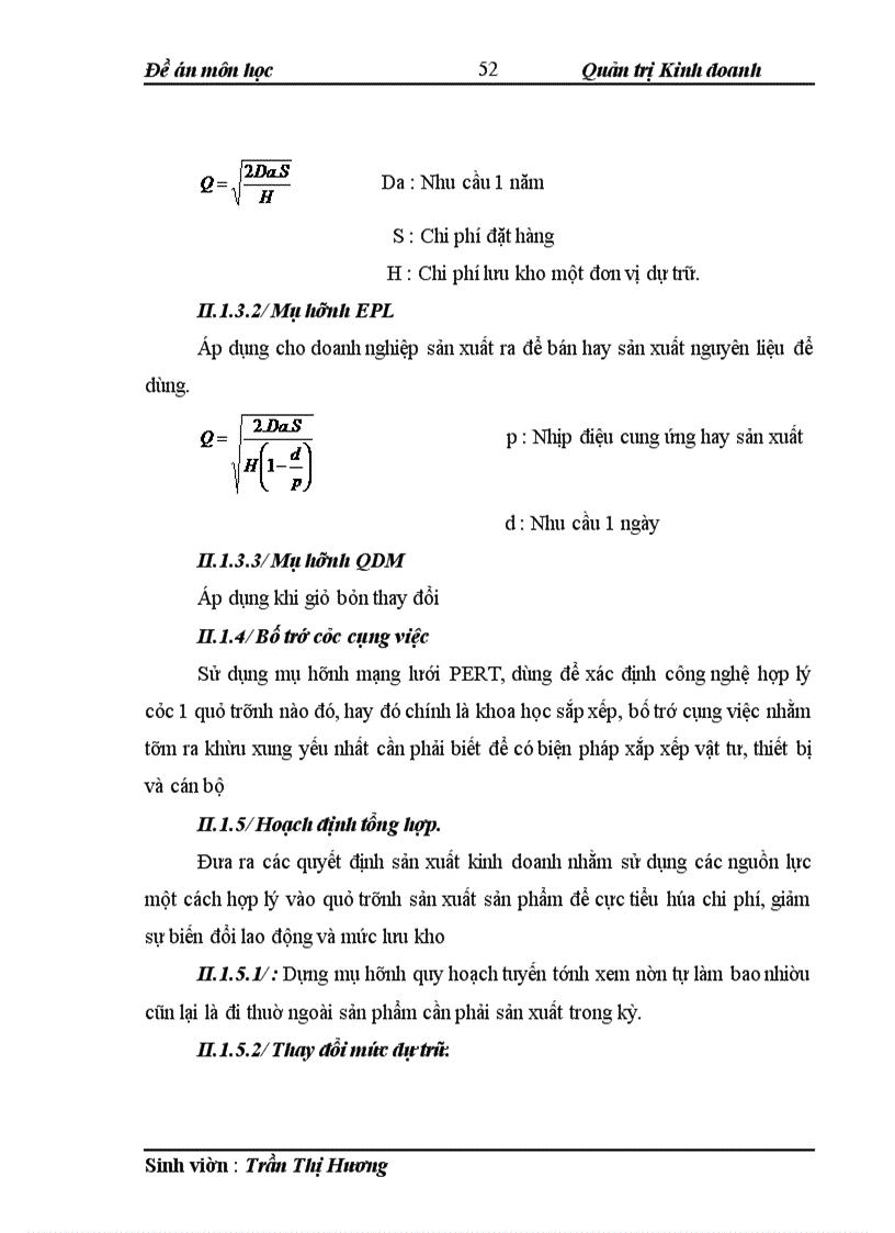 image for page Đề án môn học Quản trị Kinh doanh