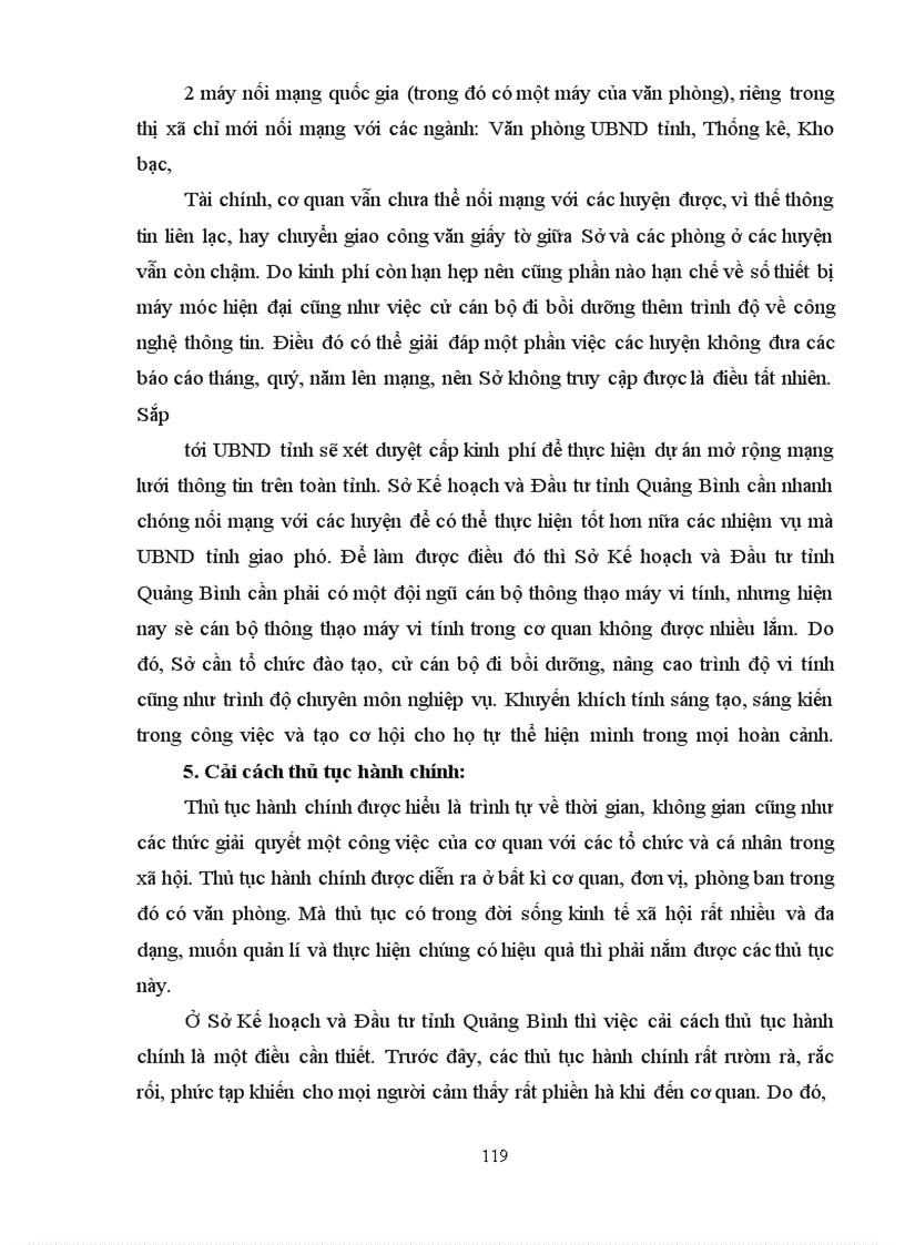 image for page Công tác quản trị văn phòng với việc nâng cao hiệu quả hoạt động của Sở Kế hoạch và Đầu tư tỉnh Quảng Bình