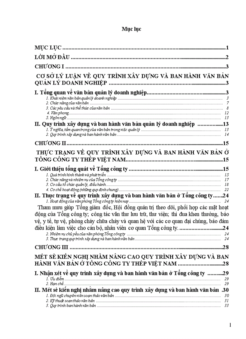 image for page Hoàn thiện một bước quy trình xây dựng và ban hành văn bản nhằm nâng cao hiệu quả kinh doanh ở Tổng công ty Thép Việt Nam