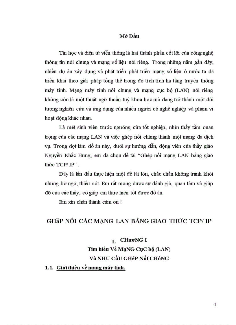 image for page Ghép nối mạng LAN bằng giao thức TCP/IP