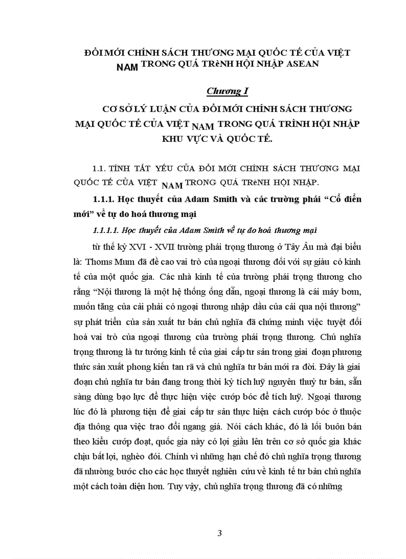 Phương hướng và biện pháp đổi mới chính sách thương mại quốc tế của Việt Nam trong quá trình hội nhập ASEAN