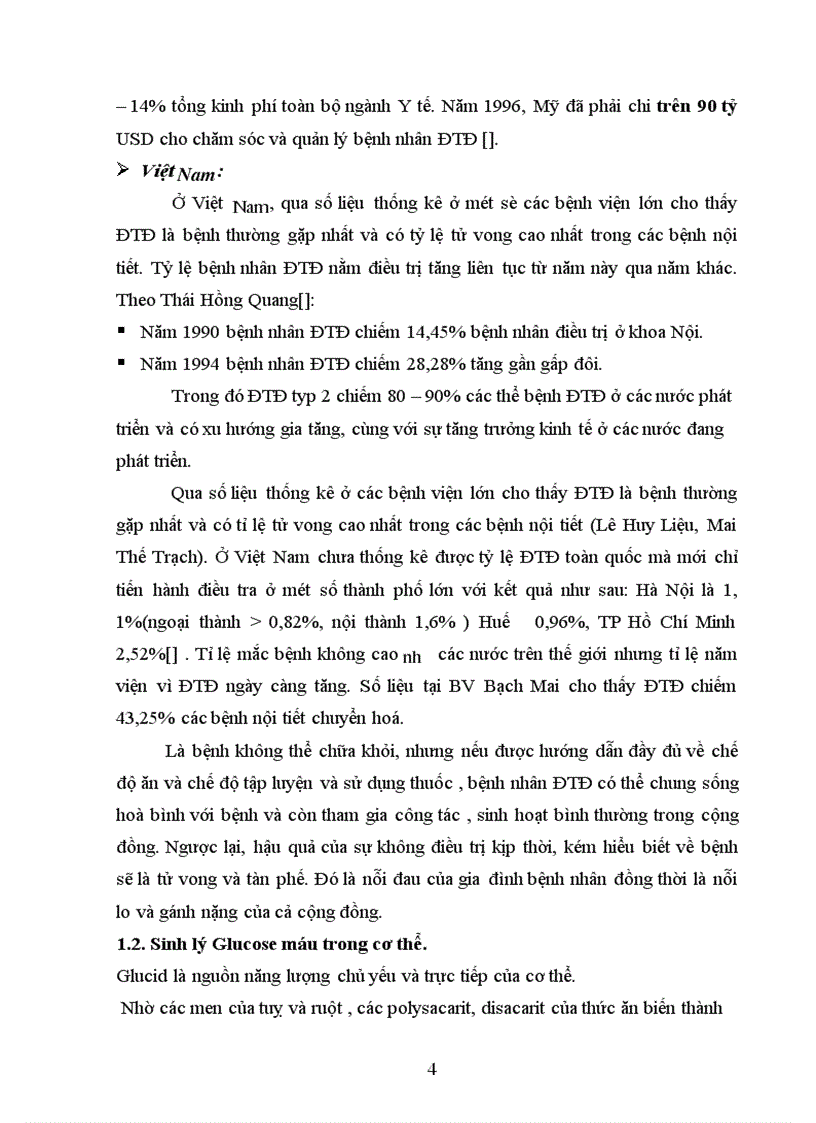 image for page Tìm hiểu tình hình bệnh ĐTĐ trong 5 năm (1996 – 2000) tại khoa nội tiết bệnh viện Bạch Mai