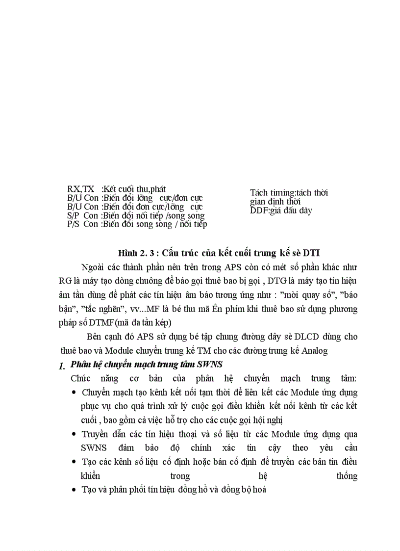 image for page Khai thác tổng quan về tổng đài ALCATEL 1000 E10