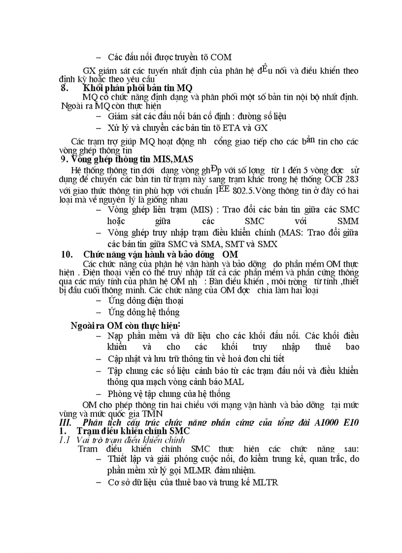 image for page Khai thác tổng quan về tổng đài ALCATEL 1000 E10