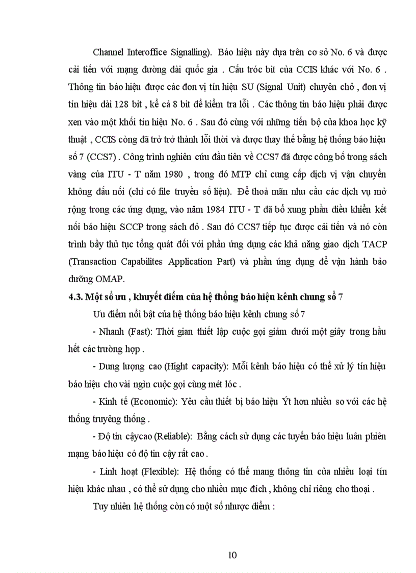 image for page Hệ thống báo hiệu số 7 trong tổng đài ALCATEL 1000 E10