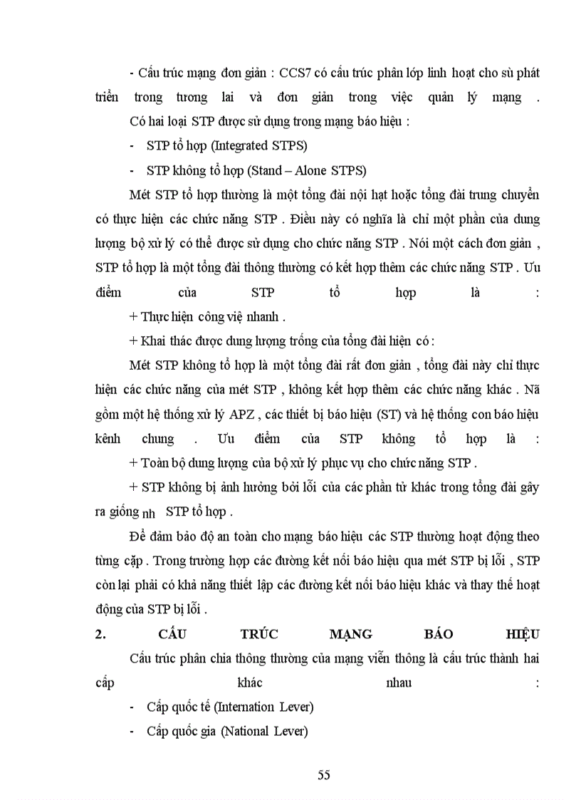 image for page Hệ thống báo hiệu số 7 trong tổng đài ALCATEL 1000 E10