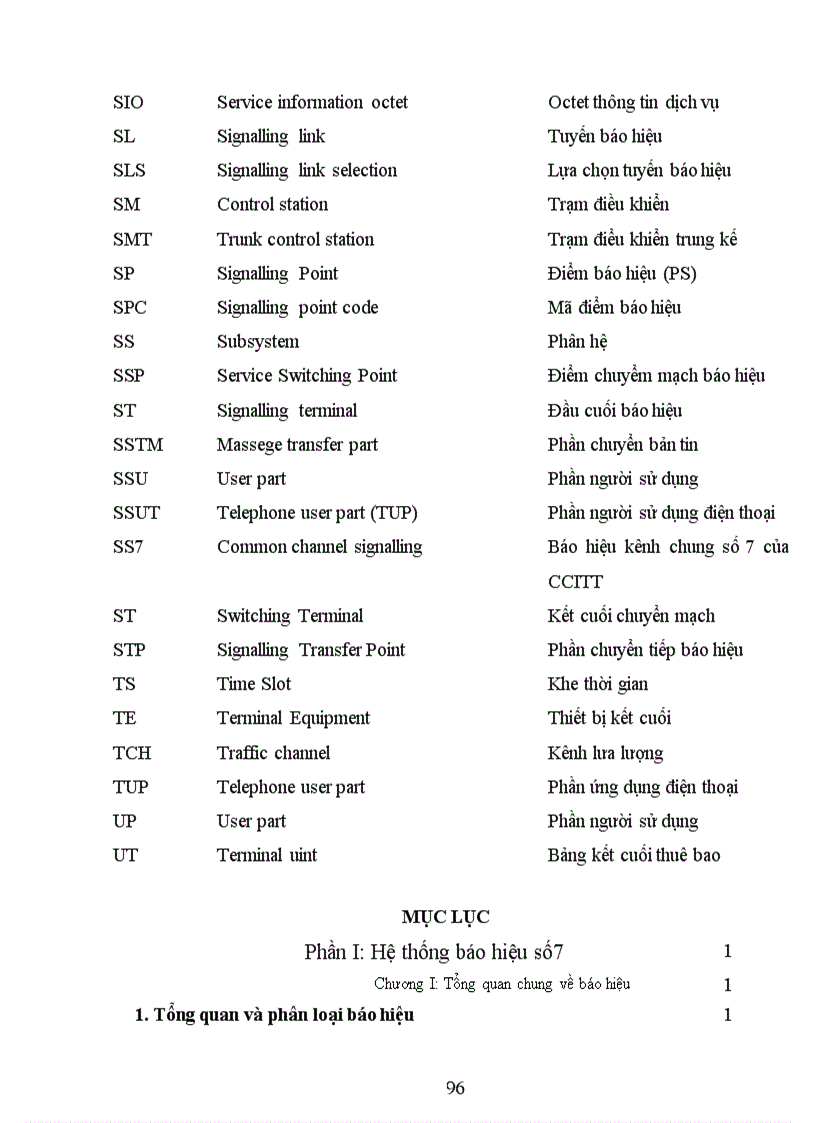 image for page Hệ thống báo hiệu số 7 trong tổng đài ALCATEL 1000 E10