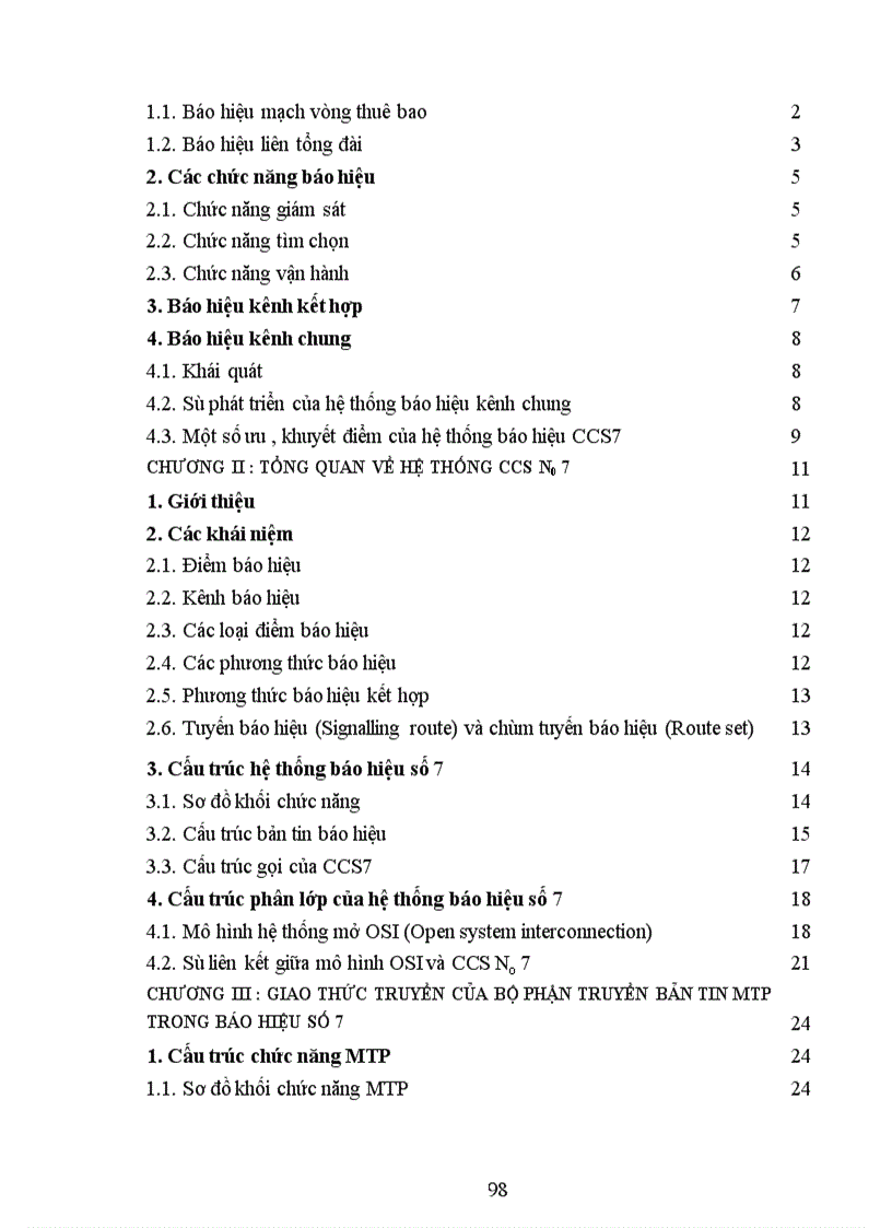 image for page Hệ thống báo hiệu số 7 trong tổng đài ALCATEL 1000 E10