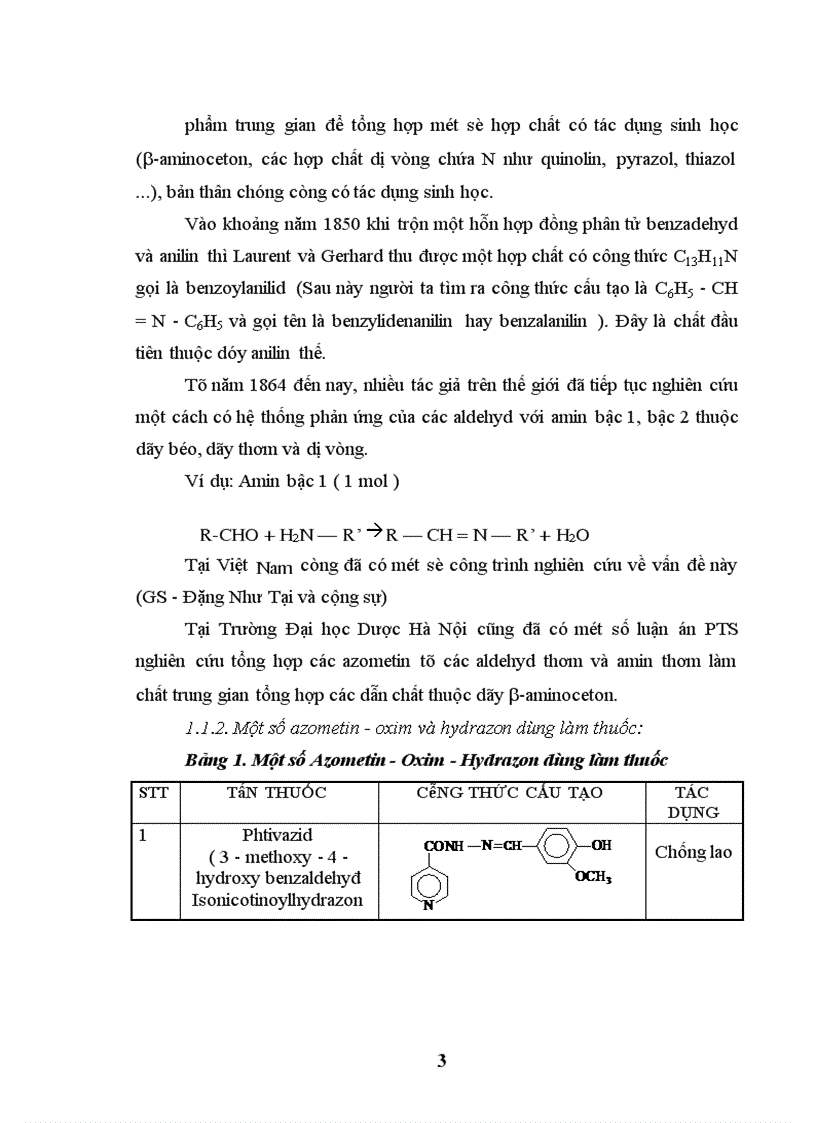 image for page Nghiên cứu và ứng dụng các hợp chất Azometin, Oxim và Hydrazon