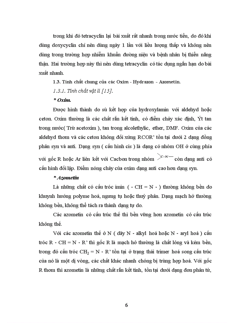 image for page Nghiên cứu và ứng dụng các hợp chất Azometin, Oxim và Hydrazon
