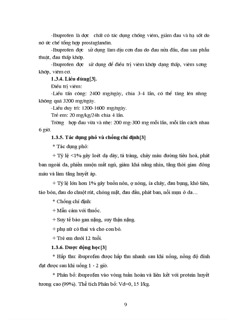image for page Nghiên cứu bào chế pellet Ibuprofen tác dụng kéo dài