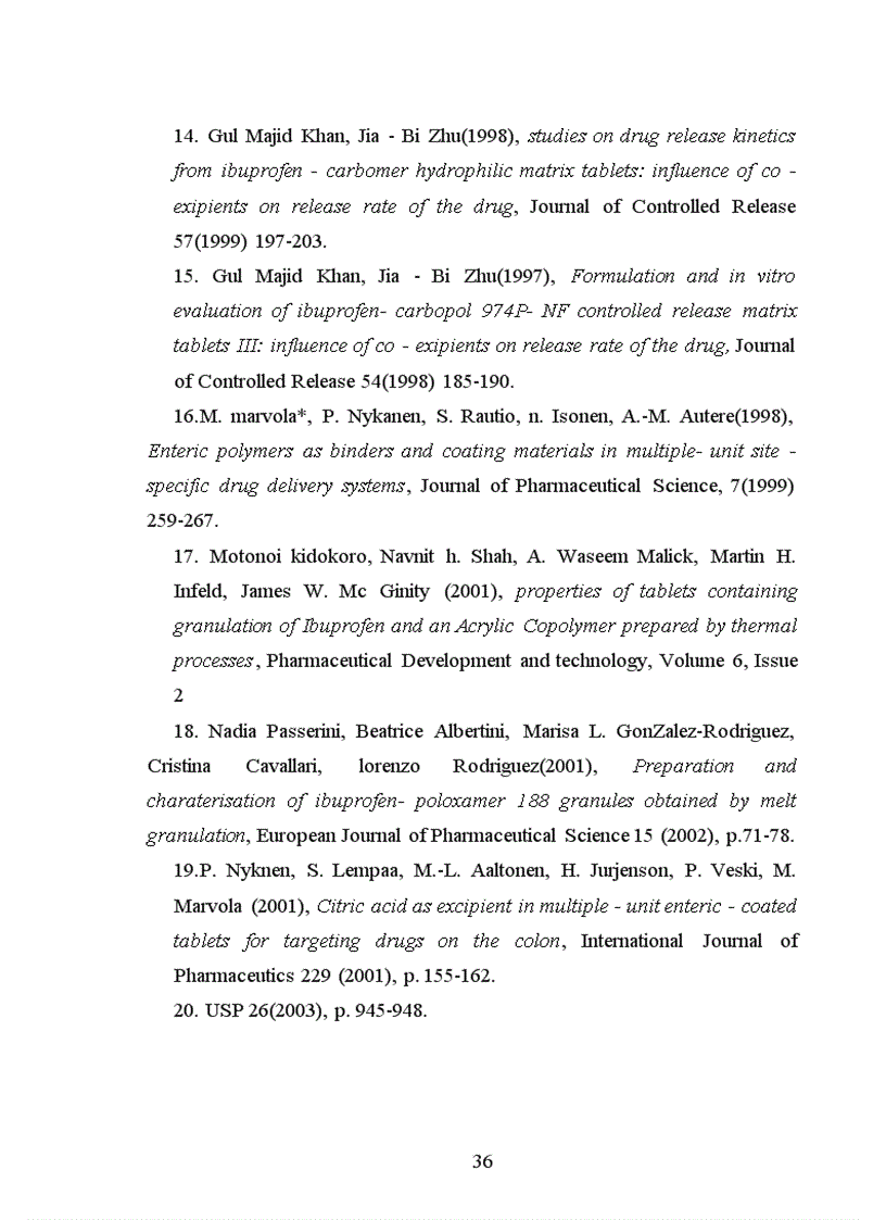 image for page Nghiên cứu bào chế pellet Ibuprofen tác dụng kéo dài