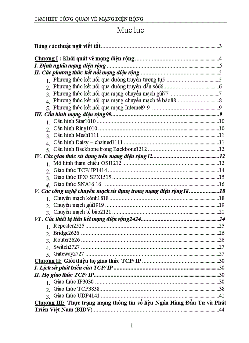image for page Thực trạng mạng thông tin Số liệu ngân hàng Đầu tư phát triển Việt nam (BIDV)