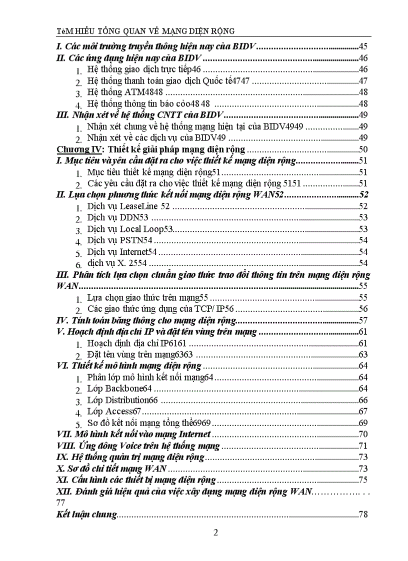image for page Thực trạng mạng thông tin Số liệu ngân hàng Đầu tư phát triển Việt nam (BIDV)