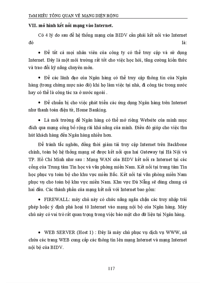 image for page Thực trạng mạng thông tin Số liệu ngân hàng Đầu tư phát triển Việt nam (BIDV)