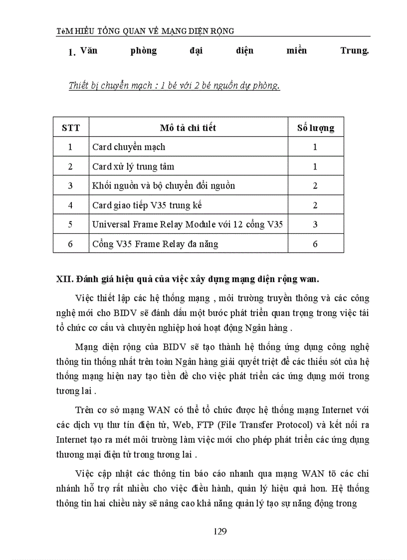 image for page Thực trạng mạng thông tin Số liệu ngân hàng Đầu tư phát triển Việt nam (BIDV)