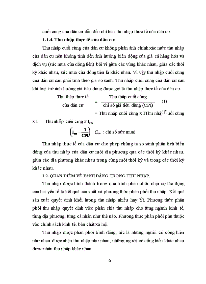 image for page Vận dụng một số phương pháp thống kê để phân tích thu nhập và tiêu dùng của dân cư tỉnh Yên Bái thời kỳ 1991-1996