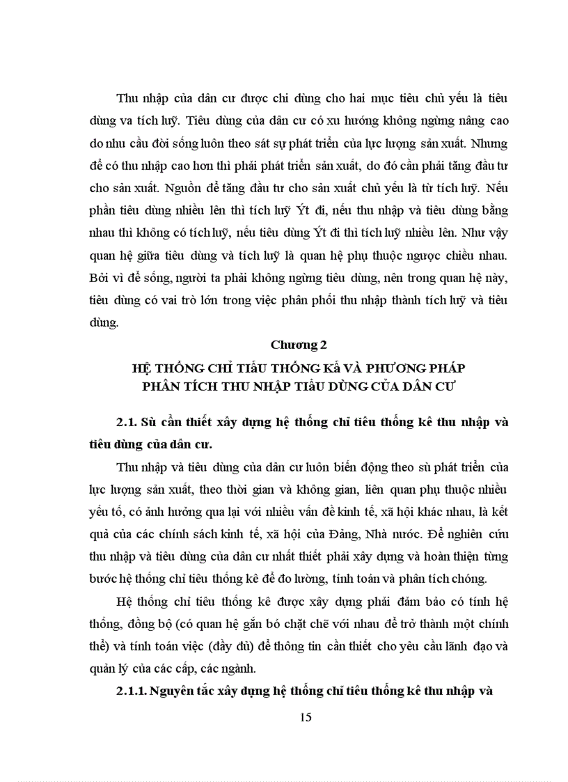 image for page Vận dụng một số phương pháp thống kê để phân tích thu nhập và tiêu dùng của dân cư tỉnh Yên Bái thời kỳ 1991-1996