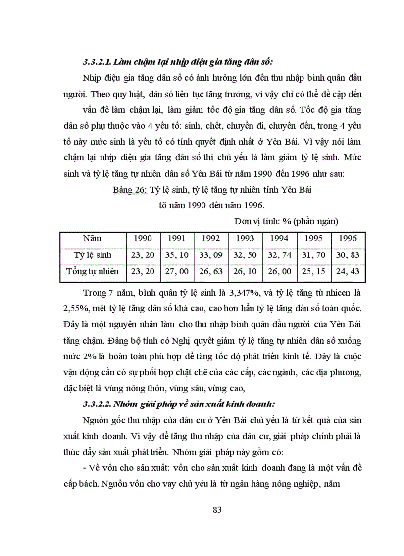 image for page Vận dụng một số phương pháp thống kê để phân tích thu nhập và tiêu dùng của dân cư tỉnh Yên Bái thời kỳ 1991-1996
