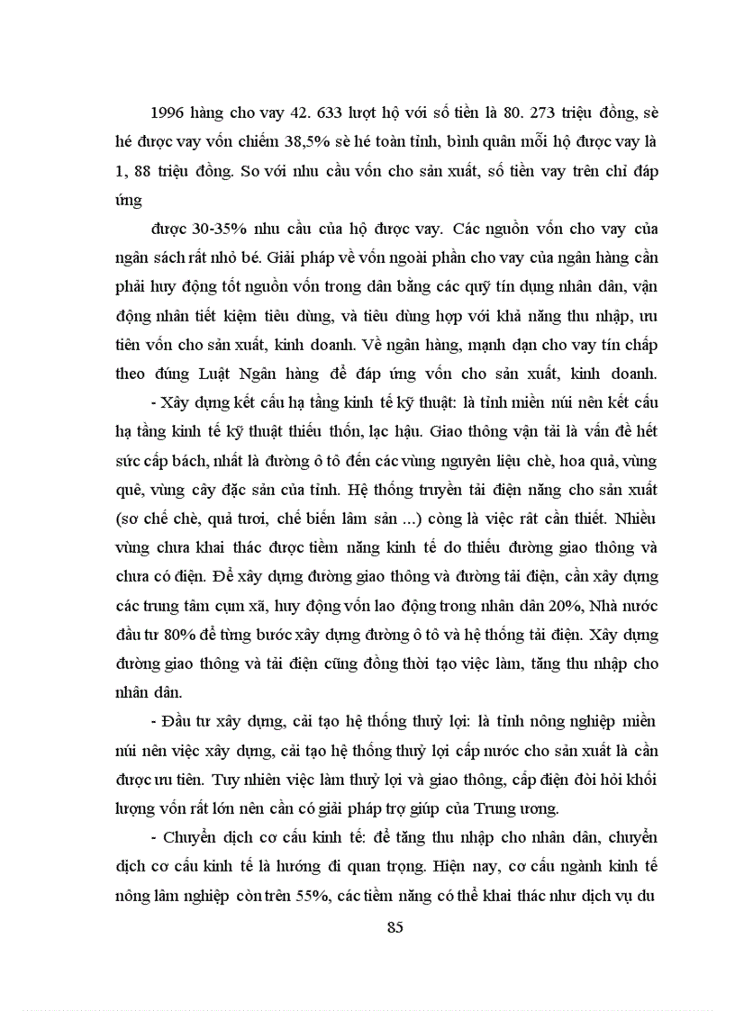 image for page Vận dụng một số phương pháp thống kê để phân tích thu nhập và tiêu dùng của dân cư tỉnh Yên Bái thời kỳ 1991-1996