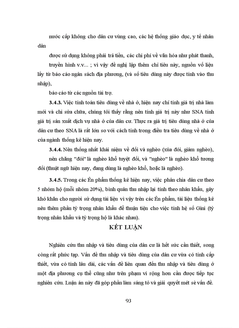 image for page Vận dụng một số phương pháp thống kê để phân tích thu nhập và tiêu dùng của dân cư tỉnh Yên Bái thời kỳ 1991-1996