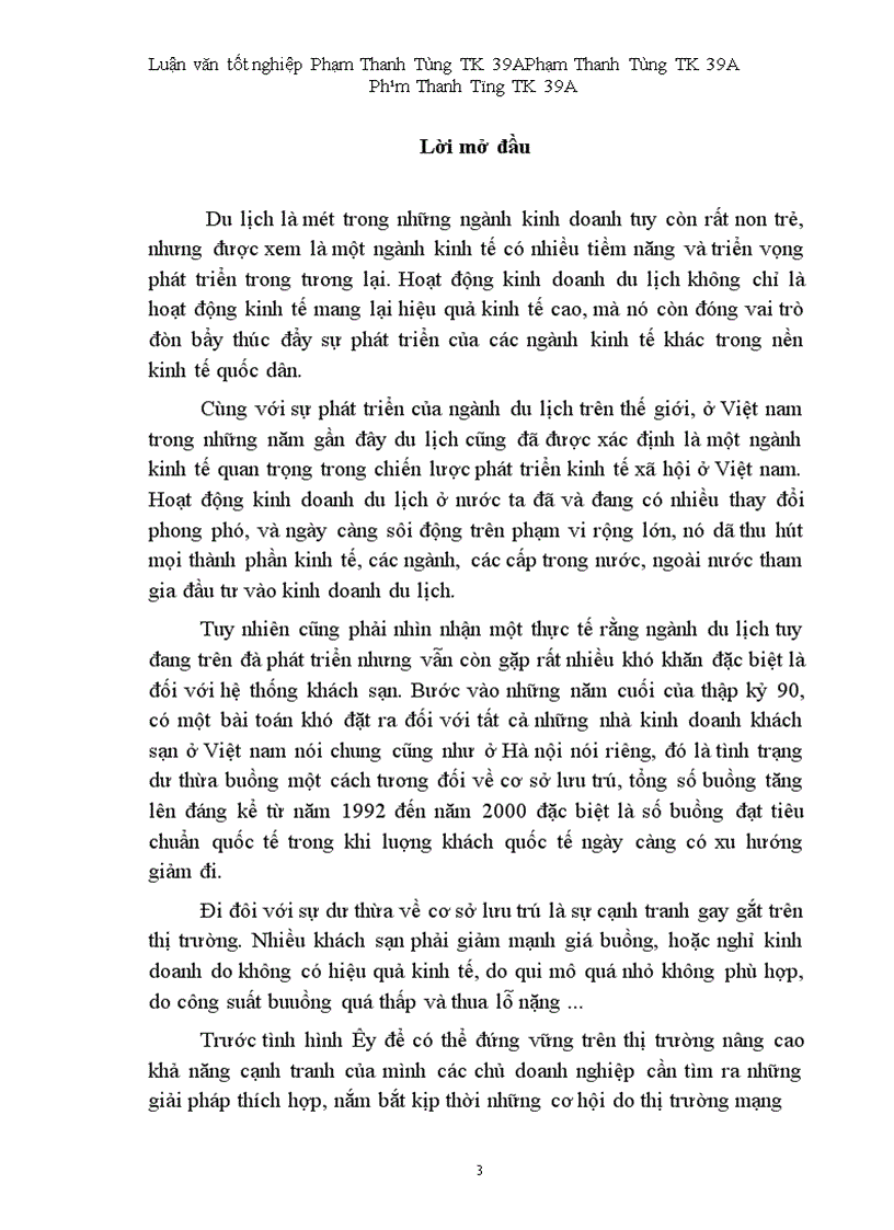 image for page Vận dụng một số phương pháp thống kê phân tích biến động doanh thu tại khách sạn Hoà Bình