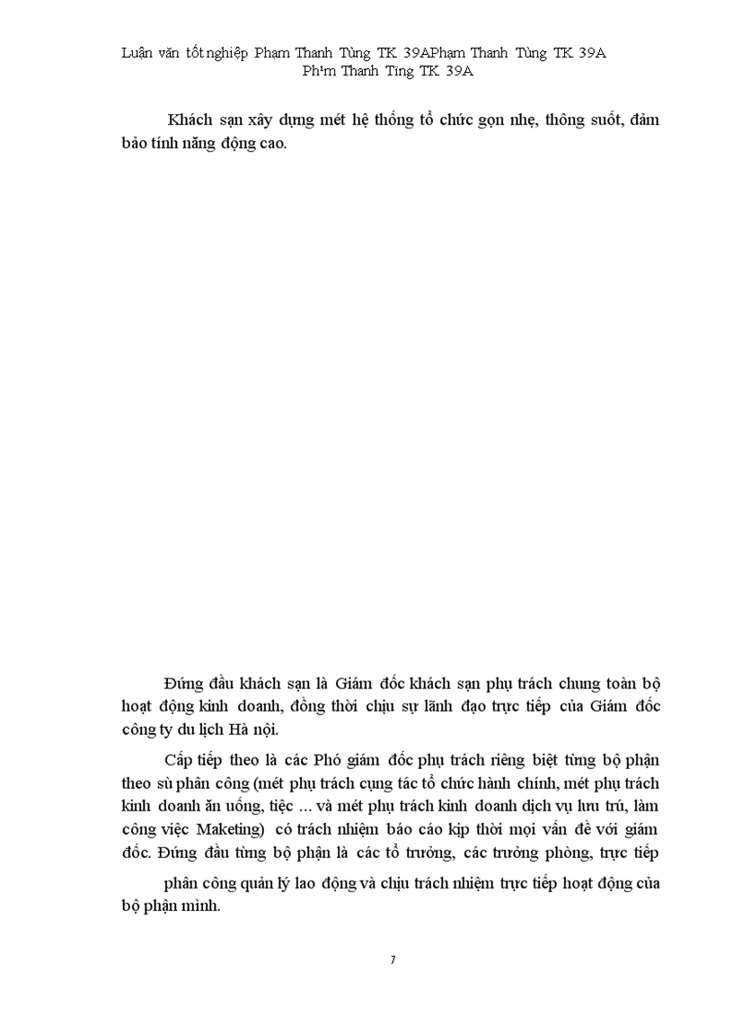 image for page Vận dụng một số phương pháp thống kê phân tích biến động doanh thu tại khách sạn Hoà Bình