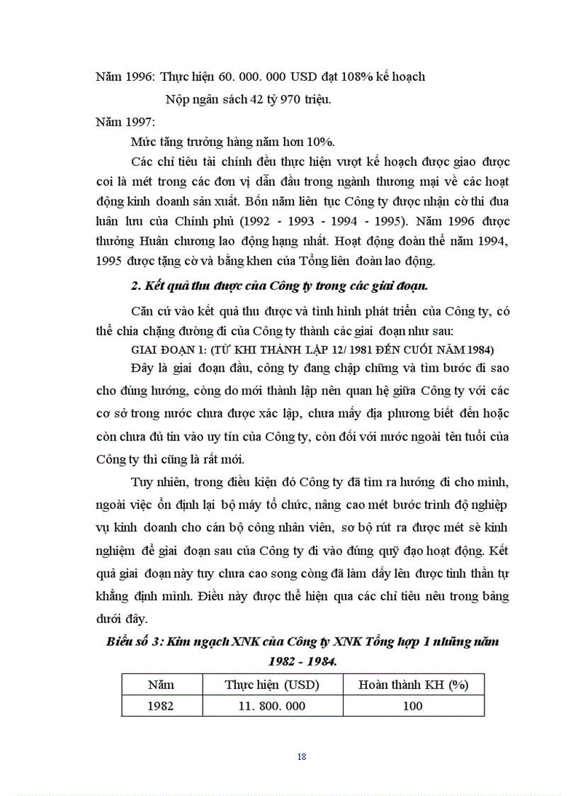 image for page Báo cáo tổng hợp hoạt động của công ty Xuất nhập khẩu tổng hợp I