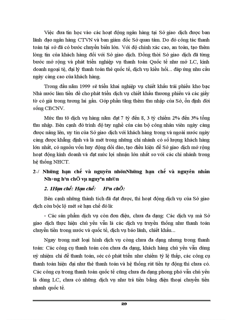 image for page Báo cáo tổng hợp Một số vấn đề về hoạt động dịch vụ Ngân hàng tại sở giao dịch Ngân hàng Công Thương Việt Nam