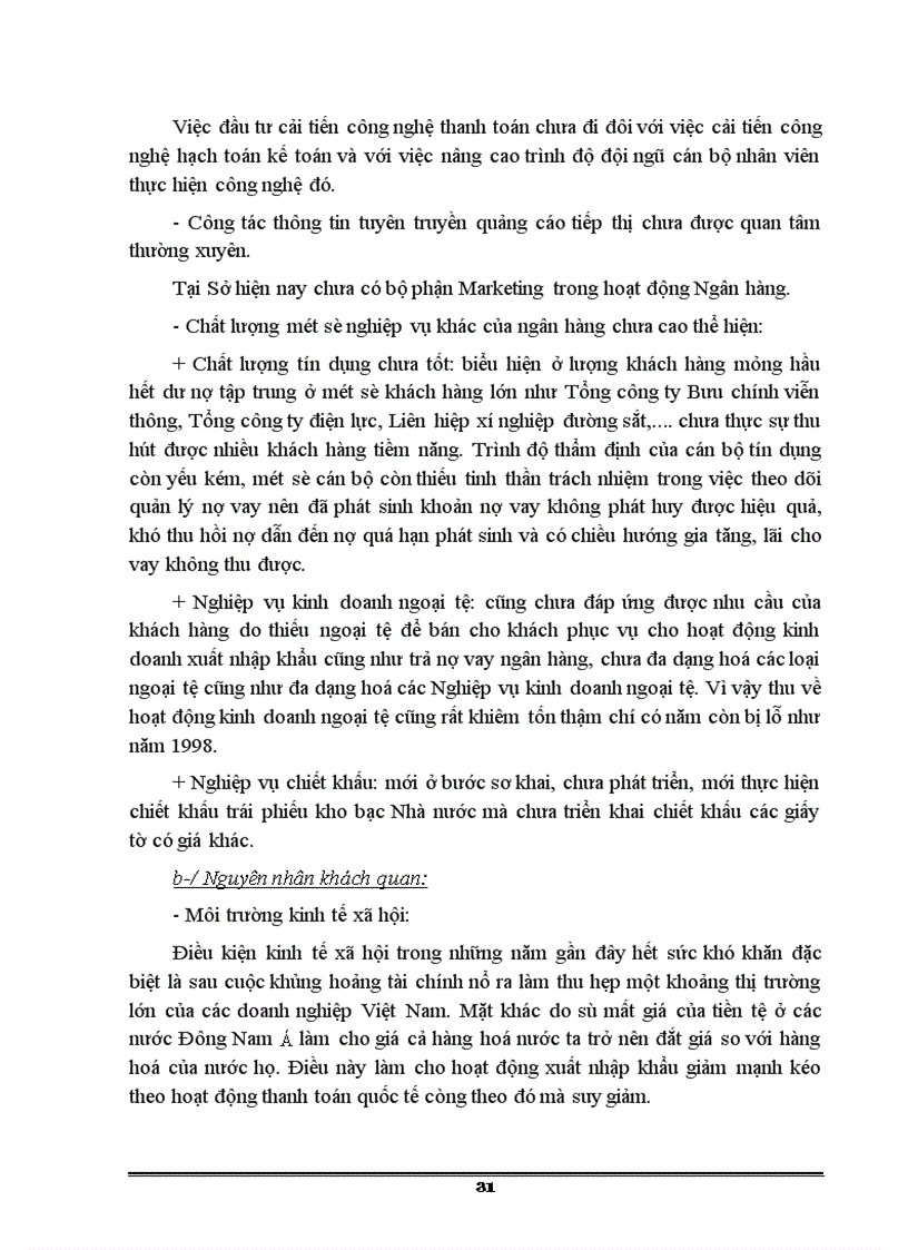 image for page Báo cáo tổng hợp Một số vấn đề về hoạt động dịch vụ Ngân hàng tại sở giao dịch Ngân hàng Công Thương Việt Nam