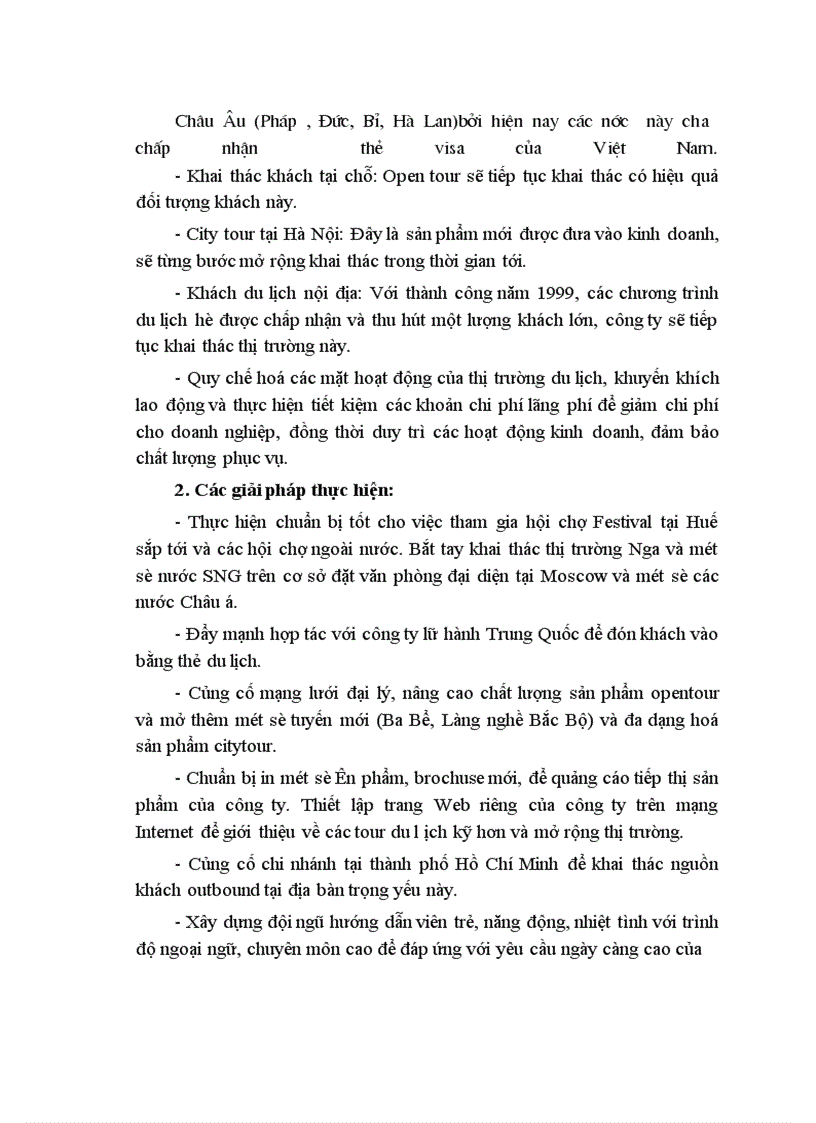 image for page Báo cáo tổng hợp tại Công ty du lịch dịch vụ Hà Nội – Toserco