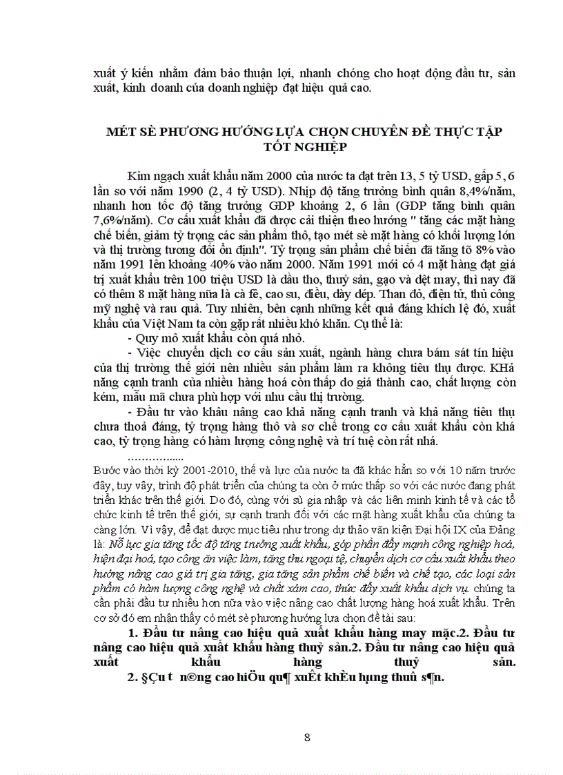 image for page Báo cáo thực tập tại Vụ đầu tư - Bộ Thương mại