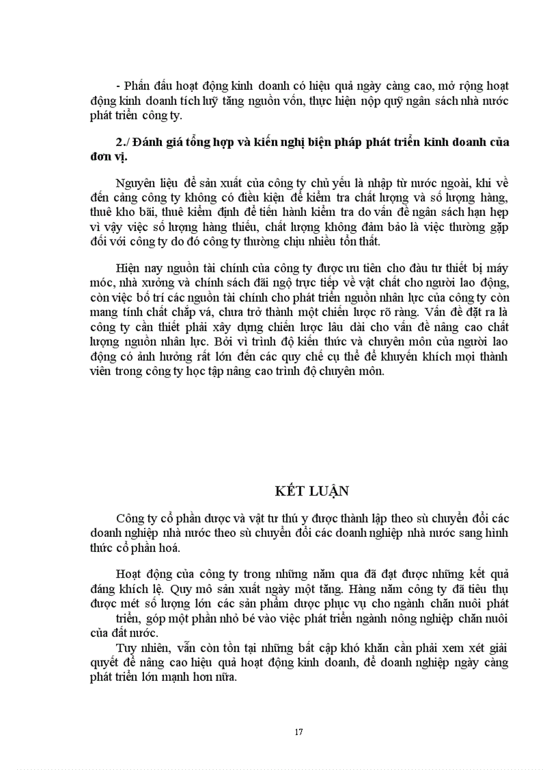 image for page Hoạt động kinh doanh của công ty cổ phần Dược và vật tư thú y